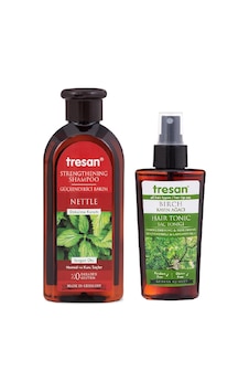 Tresan Dökülme Karşıtı Isırgan Otu Şampuanı 300 ML + Tresan K.ağacı Özlü Saç Toniği 125 ML Tresan Dökülme Karşıtı Isırgan Otu Şampuanı 300 ML + Tresan K.ağacı Özlü Saç Toniği 125 ML