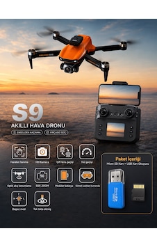 S9 Aerıal Drone Ekranlı Kumanda Fırçasız Motor 2.4g Rc Quadcopter Wi-fi Cam Fpv Canlı Yayın Engel Algılama Sabit Durma Katlanabilir Tek Tuşla Dönüş Çift Lens 50x Zoom Optik Akış Koruma S9 Aerıal Drone Ekranlı Kumanda Fırçasız Motor 2.4g Rc Quadcopter Wi-fi Cam Fpv Canlı Yayın Engel Algılama Sabit Durma Katlanabilir Tek Tuşla Dönüş Çift Lens 50x Zoom Optik Akış Koruma
