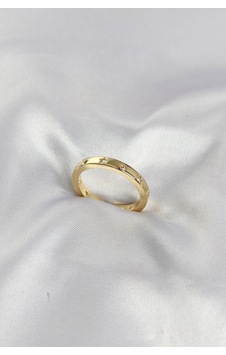 Pirinç Gold Renk Yıldız Detaylı Alyans Model Kadın Yüzük - Çok Renkli Pirinç Gold Renk Yıldız Detaylı Alyans Model Kadın Yüzük - Çok Renkli