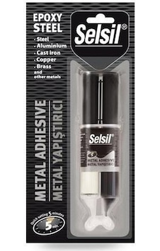 Selsil Epoksi Metal Yapıştırıcı Enjektör 5 Dakika 28 Gr