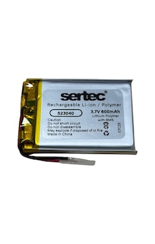 Sertec 523040 3.7v 600 Mah Li-polymer Pil Devreli/1.5a Sertec 523040 3.7v 600 Mah Li-polymer Pil Devreli/1.5a