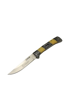 Columbia A 3159 C Kamp Çakı 24 Cm - İşlemeli Sedef Saplı, Kemerlikli Sarı Columbia A 3159 C Kamp Çakı 24 Cm - İşlemeli Sedef Saplı, Kemerlikli Sarı
