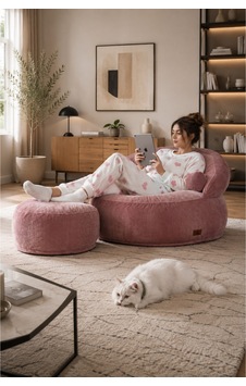Bella İskandinav Puff Takımı- Bohem Dekoratif Oturma Grubu Pembe Pembe Bella İskandinav Puff Takımı- Bohem Dekoratif Oturma Grubu Pembe Pembe