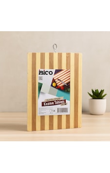 Bambu Kesme Tahtası 18x28x1.3 Cm Metal Kulplu Belirtilmemiş