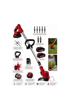 Dragro Drg-21v Kömürsüz Motor Çift Akü Uzatmalı Kollu Çalı Ot Biçme Şarjlı Tırpan 2 Akülü