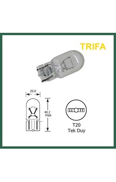 Bezos Trifa T20 Dipsiz Park Ampulü Tek Duy 1 Adet Sarı Bzs01 Bezos Trifa T20 Dipsiz Park Ampulü Tek Duy 1 Adet Sarı Bzs01