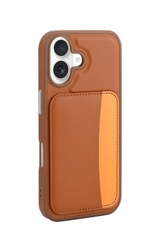 Apple Uyumlu iPhone 17 Kılıf Kartlıklı Zore X-kart Silikon Kapak Kahverengi Apple Uyumlu iPhone 17 Kılıf Kartlıklı Zore X-kart Silikon Kapak Kahverengi