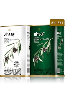 Ahsaf Soğuk Sıkım Zeytinyağı 1 L Teneke + Natürel Sızma Zeytinyağı 1 L Teneke Ahsaf Soğuk Sıkım Zeytinyağı 1 L Teneke + Natürel Sızma Zeytinyağı 1 L Teneke