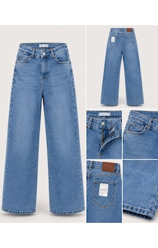 Rich Star Bol Paça Bayan Jeans 26-31 Buz Mavisi Rich Star Bol Paça Bayan Jeans 26-31 Buz Mavisi