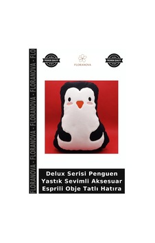 Delux Serisi Penguen Yastık Sevimli Aksesuar Esprili Obje Tatlı Hatıra Çok Renkli Delux Serisi Penguen Yastık Sevimli Aksesuar Esprili Obje Tatlı Hatıra Çok Renkli