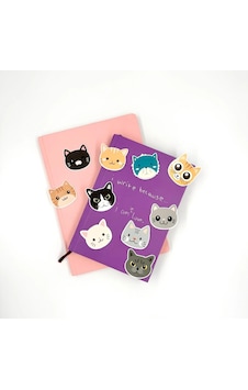 10 Adet Kedi Sticker, Kediler, Çıkartma