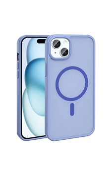 Apple Uyumlu iPhone 13/14 Kılıf M-safe Şarj Özellikli Mat Arka Yüzey Zore Sio Kapak Lila Apple Uyumlu iPhone 13/14 Kılıf M-safe Şarj Özellikli Mat Arka Yüzey Zore Sio Kapak Lila