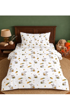 More Home Müslin Bebek Nevresim Takımı %100 Pamuk Havuç Yiyen Tavşan Krem Çok Renkli More Home Müslin Bebek Nevresim Takımı %100 Pamuk Havuç Yiyen Tavşan Krem Çok Renkli