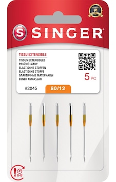 Singer Ev Tipi Dikiş Makine İğnesi 12 Numara Esnek Kumaşlar 2045 Singer Ev Tipi Dikiş Makine İğnesi 12 Numara Esnek Kumaşlar 2045