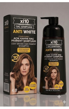 Xi10 Açık Kahve 4.0 Beyaz Kapatıcı Şampuan 300 ML Xi10 Açık Kahve 4.0 Beyaz Kapatıcı Şampuan 300 ML