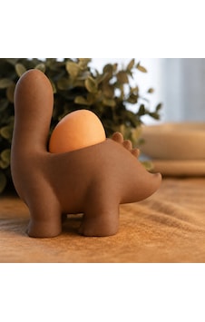 3d Baskı Dinozor Yumurtalık - Sevimli Eggosaurus Yumurta Tutucu-kahverengi 3d Baskı Dinozor Yumurtalık - Sevimli Eggosaurus Yumurta Tutucu-kahverengi