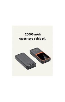 20.000 Mah Powerbank 22.5w Hızlı Şarj, Çok Kablolu, Dijital Göstergeli Renk Renk 20.000 Mah Powerbank 22.5w Hızlı Şarj, Çok Kablolu, Dijital Göstergeli Renk Renk