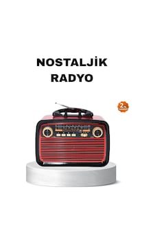 Bluetooth Lu Led Işıklı Nostaljik Müzik Kutusu Ahşap Dokulu, Vintage Tasarım Ve Yüksek Ses Kalites