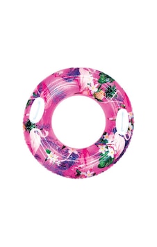 Flamingo Desenli Simit 90 Cm - 1809016 Çok Renkli Flamingo Desenli Simit 90 Cm - 1809016 Çok Renkli