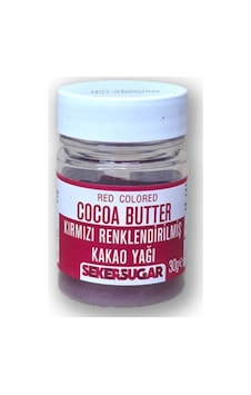 Şeker Sugar Renklendirilmiş Kakao Yağı 30gr Kırmızı Diğer Şeker Sugar Renklendirilmiş Kakao Yağı 30gr Kırmızı Diğer