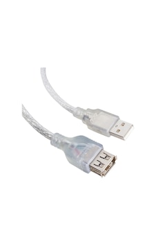 Usb Uzatma Kablosu 1.5 Metre 2.0v Şeffaf 4825 Usb Uzatma Kablosu 1.5 Metre 2.0v Şeffaf 4825