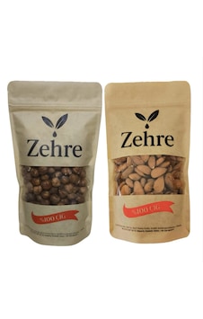 Zehre Çiğ Fındık Içi 250 Gr + Çiğ Badem Içi 250 Gr 500 G Zehre Çiğ Fındık Içi 250 Gr + Çiğ Badem Içi 250 Gr 500 G