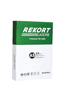 Mopak Rekort Laser A5 80 Gr Fotokopi Kağıdı - 1 Koli 10 Paket 5.000 Yaprak Mopak Rekort Laser A5 80 Gr Fotokopi Kağıdı - 1 Koli 10 Paket 5.000 Yaprak