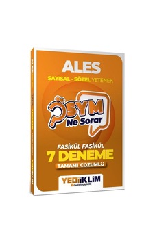 Yediiklim 2027 Ales Ösym Ne Sorar 7 Deneme Fasikül Çözümlü Yediiklim 2027 Ales Ösym Ne Sorar 7 Deneme Fasikül Çözümlü