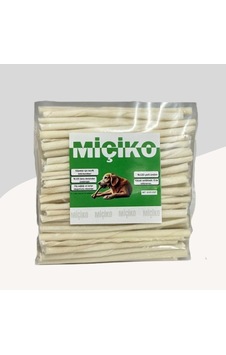 Miçiko Puppy Beyaz İnce Burgu Çubuk Ödül Ve Çiğneme Kemiği 75'li
