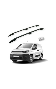 Turtle Fiat Doblo K9 2023-2025 / Kısa Şasi Tavan Çıtası Crown Siyah