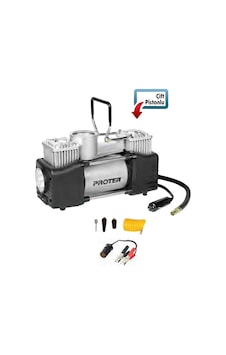 Proter Pr 265 P2 Lastik Şişirme Mini Kompresör Çift Pistonlu Proter Pr 265 P2 Lastik Şişirme Mini Kompresör Çift Pistonlu