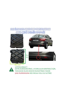 Ford Focus 3 Sedan Arka Tampon Çeki Demir Kapağı Boyasız 2011 İle 2015 Arası Sedan Kasa İçin Ford Focus 3 Sedan Arka Tampon Çeki Demir Kapağı Boyasız 2011 İle 2015 Arası Sedan Kasa İçin