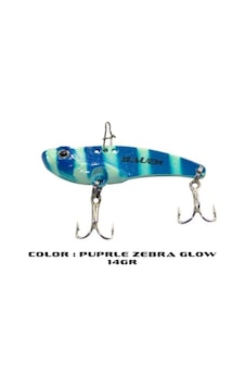 Zincmetal 55m 14gr Vibrasyon Suni Yem Purple Zebra Glow Zincmetal 55m 14gr Vibrasyon Suni Yem Purple Zebra Glow