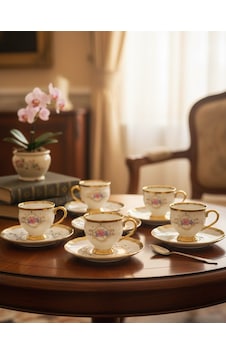 Paçi Home Fleur Yaldızlı 6 Kişilik Fincan Takımı P/por-102094 Çok Renkli Paçi Home Fleur Yaldızlı 6 Kişilik Fincan Takımı P/por-102094 Çok Renkli