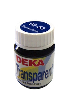 Deka Transparent Cam Boyası 25ml Dunkelblau No 53 Deka Transparent Cam Boyası 25ml Dunkelblau No 53