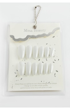 Mina - 572 - Beauty Kedi Gözü Takma - Glblseme - Tırnak Beyaz Mina - 572 - Beauty Kedi Gözü Takma - Glblseme - Tırnak Beyaz