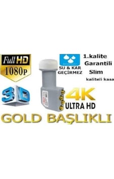 4 Çıkışlı 4Lü Dörtlü Hd 3D 4K Lnb Lenebe Elenbi Gold