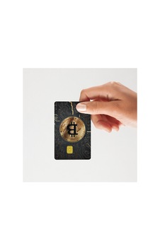 Bitcoin Kart Kaplama Sticker Standart