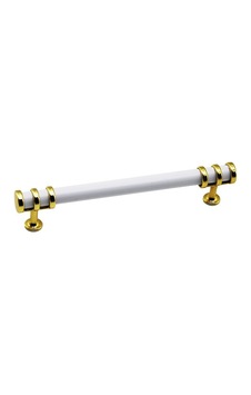İbico 941 Boru Çekmece Kulp 12.8 Cm - Altın Yüzük Beyaz Kulp- 10'li Paket İbico 941 Boru Çekmece Kulp 12.8 Cm - Altın Yüzük Beyaz Kulp- 10'li Paket