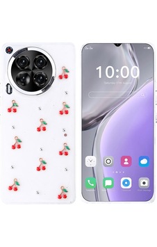 Tecno Camon 30 Kılıf Airbag Tasarımlı Simli Şeffaf Zore Kutup Kapak Kiraz Tecno Camon 30 Kılıf Airbag Tasarımlı Simli Şeffaf Zore Kutup Kapak Kiraz