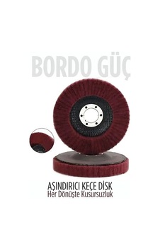 11 Cm Endüstriyel Aşındırıcı Keçe Disk 22 Mm İç Çaplı Zımpara Fırçası 722478