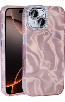 Apple Uyumlu iPhone 16 Kılıf Taş Süslemeli Ve Köşeleri Airbagli Şık Parlak Silikon Kapak Ryc/esila Rose Apple Uyumlu iPhone 16 Kılıf Taş Süslemeli Ve Köşeleri Airbagli Şık Parlak Silikon Kapak Ryc/esila Rose