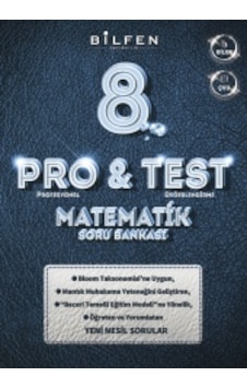 8. Sınıf Pro&test Matematik Soru Bankası 8. Sınıf Pro&test Matematik Soru Bankası