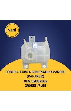 Grosse 7165 Radyatör Ek Su Deposu Genleşme Kavanozu Kapaksız Doblo Iv 1.3 Euro 6 52087165 - Grosse 7165 Radyatör Ek Su Deposu Genleşme Kavanozu Kapaksız Doblo Iv 1.3 Euro 6 52087165 -