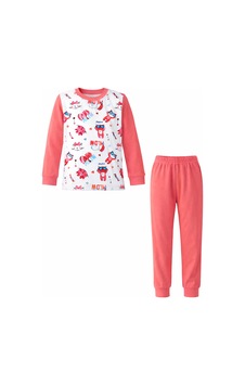 Kız Çocuk Pamuklu Desenli Pijama Takımı 6068-10 Mercan01 Mercan01 Kız Çocuk Pamuklu Desenli Pijama Takımı 6068-10 Mercan01 Mercan01