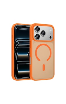 İphone 18 Pro Max Kılıf M-safe Şarj Özellikli Zore Babet Kapak - Turuncu İphone 18 Pro Max Kılıf M-safe Şarj Özellikli Zore Babet Kapak - Turuncu