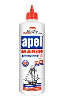 Apel Marin Suya Dayanıklı Gemi Deniz Tutkalı Şeffaf 600 Ml
