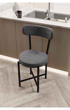 Sandalye 1 Adet Keten Kumaş Metal Ayak Modern Mutfak Sandalyesi Cafe Balkon Ofis Teddy 9816 Gri Altın Sandalye 1 Adet Keten Kumaş Metal Ayak Modern Mutfak Sandalyesi Cafe Balkon Ofis Teddy 9816 Gri Altın