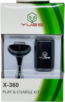 Yues Xbox 360 Oyun Kolu Şarj Kit Batarya + Kablo