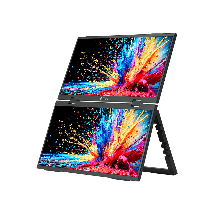 Ttec M16dp 16 İnç Fhd Çift Ekran Taşınabilir Led Monitör Sesli